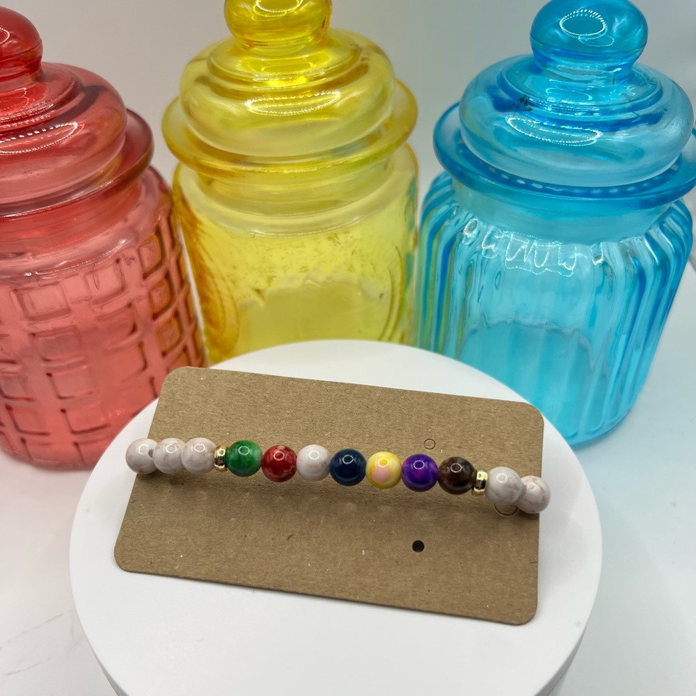 Stretch Design Healing Beaded Bracelet‎ NEW
